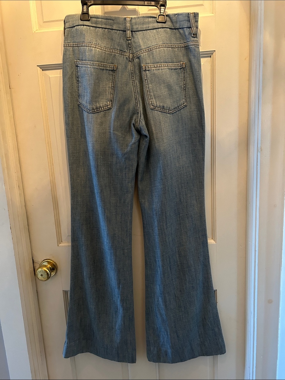Zara Light Wash Women's Flared Jeans - Blue - Picture 7 of 10